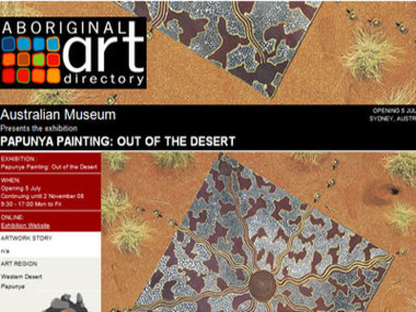 Australian Museum presents Papunya Painting: Out of the Desert
