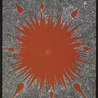 Dreaming Story at Warlugulong (Warlukulangu)This artwork was part of a special slideshow feature for the exhibition Papunya Painting: Out of the Desert at the Australian Museum