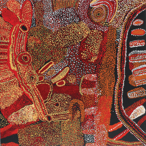 Kalaya TjukurpaThis artwork was part of a special slideshow feature for the fundraising auction Ochre: Supporting Indigenous Health.